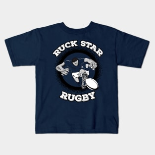 Rugby Comic Style Player Kids T-Shirt